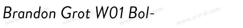Brandon Grot W01 Bol字体转换 Brandon Grot W01 Bol字体转换